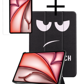 NoXx NoXx iPad Air 6 (11 inch) Hoesje Met Screenprotector - Don't Touch Me