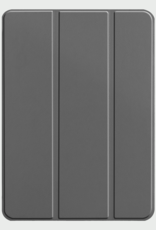 BASEY. Hoesje Geschikt voor iPad Pro 2024 (13 inch) Hoes Case Tablet Hoesje Tri-fold Met Screenprotector - Hoes Geschikt voor iPad Pro 2024 13 inch (7e generatie) Hoesje Hard Cover Bookcase Hoes - Grijs