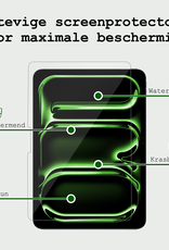 BASEY. Hoesje Geschikt voor iPad Pro 2024 (13 inch) Hoes Case Tablet Hoesje Tri-fold Met Screenprotector - Hoes Geschikt voor iPad Pro 2024 13 inch (7e generatie) Hoesje Hard Cover Bookcase Hoes - Rosé goud