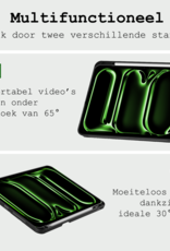 BASEY. Hoesje Geschikt voor iPad Pro 2024 (13 inch) Hoes Case Tablet Hoesje Tri-fold Met Uitsparing Geschikt voor Apple Pencil Met Screenprotector - Hoes Geschikt voor iPad Pro 2024 13 inch (7e generatie) Hoesje Hard Cover Bookcase Hoes - Zwart