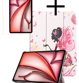 NoXx NoXx iPad Air 6 (11 inch) Hoesje Met Screenprotector - Elfje