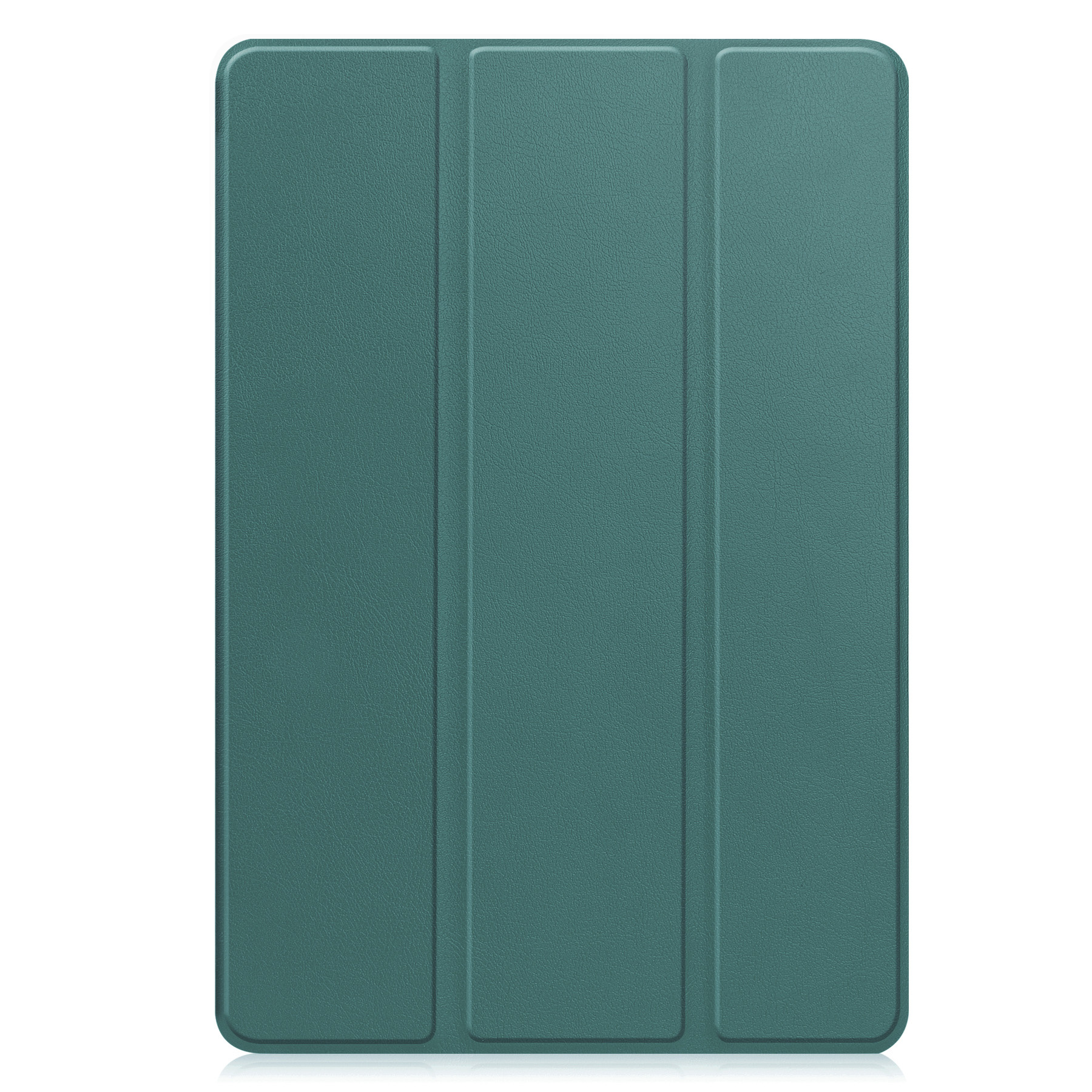 BASEY. Hoesje Geschikt voor Samsung Galaxy Tab S9 FE Plus Hoes Case Tablet Hoesje Tri-fold Met Uitsparing Geschikt voor S Pen - Hoes Geschikt voor Samsung Tab S9 FE Plus Hoesje Hard Cover Bookcase Hoes - Donkergroen