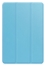 BASEY. Hoesje Geschikt voor Samsung Galaxy Tab S9 FE Plus Hoes Case Tablet Hoesje Tri-fold Met Uitsparing Geschikt voor S Pen - Hoes Geschikt voor Samsung Tab S9 FE Plus Hoesje Hard Cover Bookcase Hoes - Lichtblauw