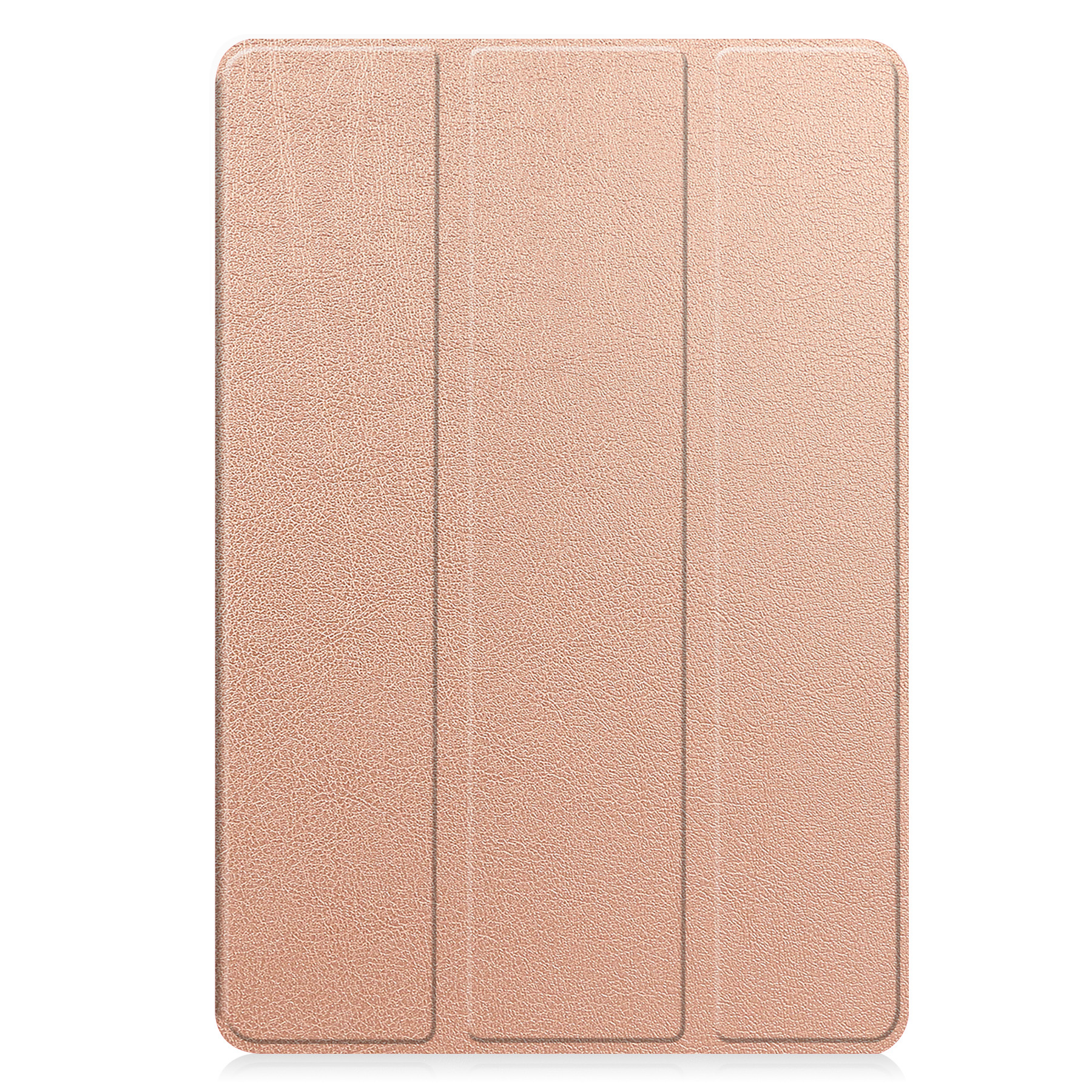 BASEY. Hoesje Geschikt voor Samsung Galaxy Tab S9 FE Plus Hoes Case Tablet Hoesje Tri-fold Met Uitsparing Geschikt voor S Pen - Hoes Geschikt voor Samsung Tab S9 FE Plus Hoesje Hard Cover Bookcase Hoes - Rosé Goud