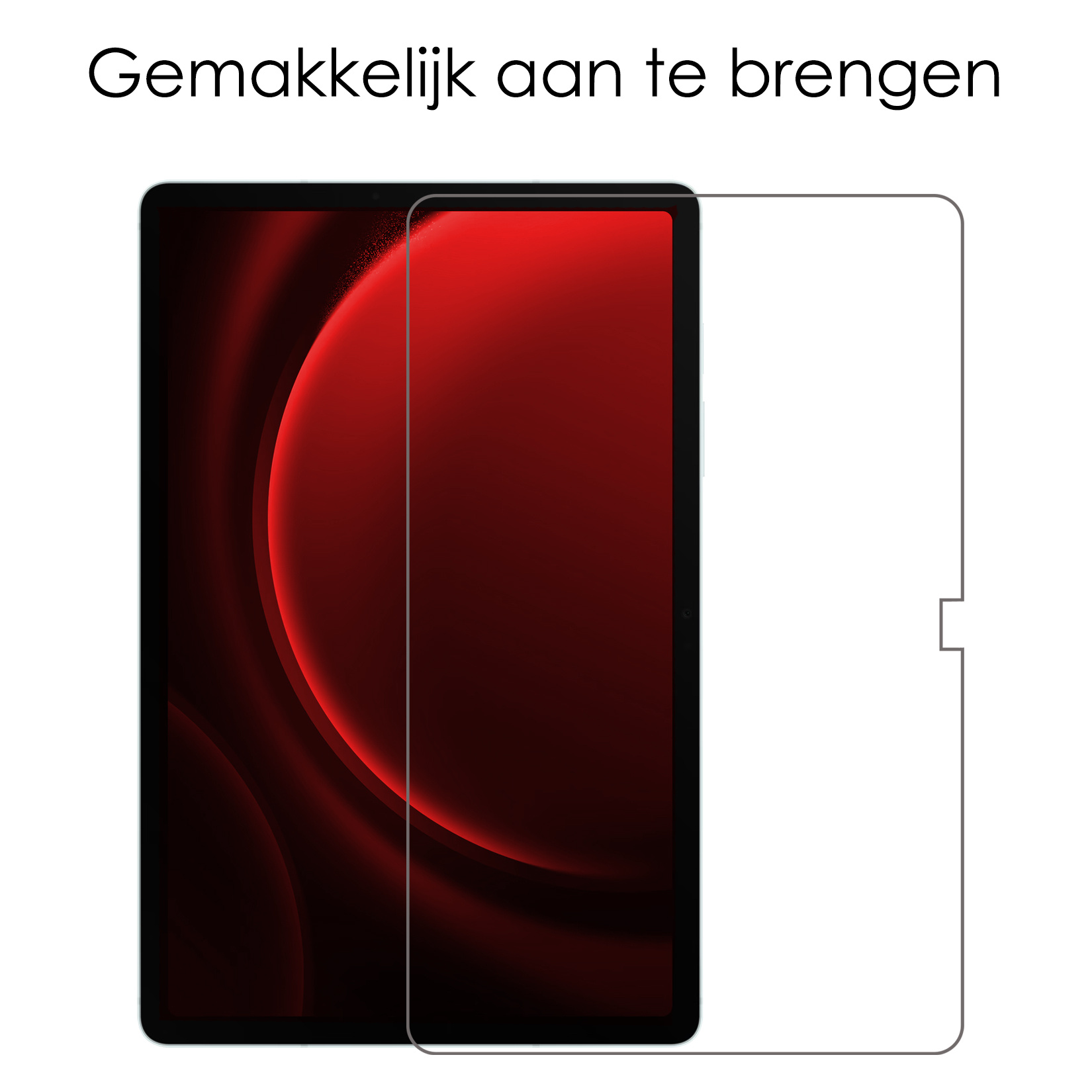 NoXx Hoesje Geschikt voor Samsung Galaxy Tab S9 FE Plus Hoesje Case Hard Cover Hoes Book Case Met Uitsparing Geschikt voor S Pen Met Screenprotector - Paars
