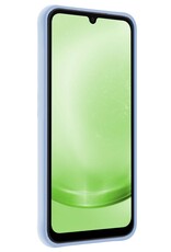 BASEY. Hoes Geschikt voor Samsung A25 Hoesje Siliconen Back Cover Case - Hoesje Geschikt voor Samsung Galaxy A25 Hoes Cover Hoesje - Lichtblauw