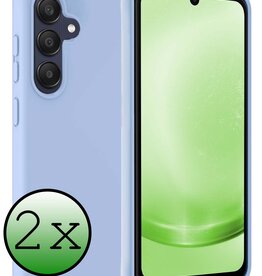BASEY. BASEY. Samsung Galaxy A25 Hoesje Siliconen - Lichtblauw - 2 PACK