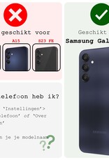 BASEY. Hoes Geschikt voor Samsung A25 Hoesje Siliconen Back Cover Case - Hoesje Geschikt voor Samsung Galaxy A25 Hoes Cover Hoesje - Lichtblauw - 2 Stuks