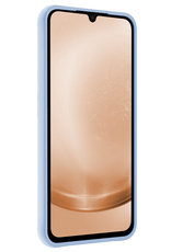 Nomfy Hoesje Geschikt voor Samsung A25 Hoesje Siliconen Cover Case Met 2x Screenprotector - Hoes Geschikt voor Samsung Galaxy A25 Hoes Back Case - Lichtblauw