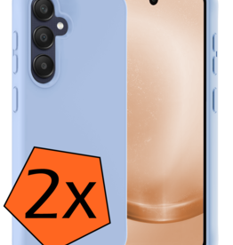 Nomfy Nomfy Samsung Galaxy A25 Hoesje Siliconen - Lichtblauw - 2 PACK