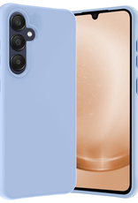 Nomfy Hoesje Geschikt voor Samsung A25 Hoesje Siliconen Cover Case - Hoes Geschikt voor Samsung Galaxy A25 Hoes Back Case - Lichtblauw
