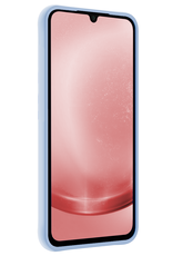 NoXx Hoes Geschikt voor Samsung A25 Hoesje Cover Siliconen Back Case Hoes Met 2x Screenprotector - Lichtblauw