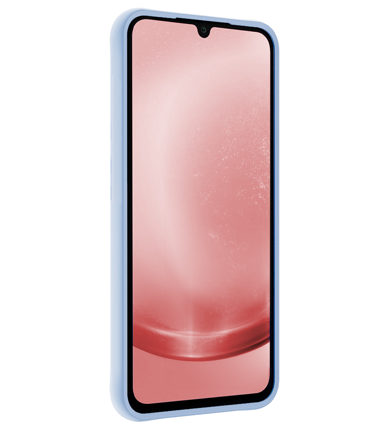 NoXx Hoes Geschikt voor Samsung A25 Hoesje Cover Siliconen Back Case Hoes - Lichtblauw