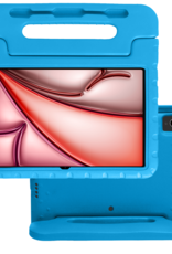NoXx Hoesje Geschikt voor iPad Air 6 (11 inch) Hoesje Kinderhoes Shockproof Hoes Kids Case - Blauw