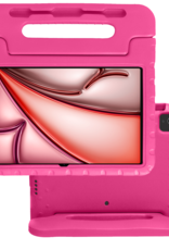 NoXx Hoesje Geschikt voor iPad Air 6 (11 inch) Hoesje Kinderhoes Shockproof Hoes Kids Case - Roze