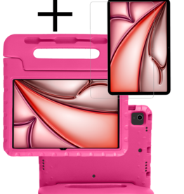 NoXx NoXx iPad Air 6 (11 inch) Kinderhoes Met Screenprotector - Roze