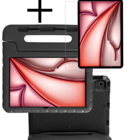 NoXx NoXx iPad Air 6 (11 inch) Kinderhoes Met Screenprotector - Zwart