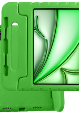 BASEY. Hoesje Geschikt voor iPad Air 6 (11 inch) Hoesje Kinder Hoes Shockproof Kinderhoes - Kindvriendelijk Hoesje Geschikt voor iPad Air 2024 (11 inch) Hoes Kids Case - Groen