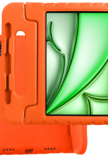 BASEY. Hoesje Geschikt voor iPad Air 6 (11 inch) Hoesje Kinder Hoes Shockproof Kinderhoes - Kindvriendelijk Hoesje Geschikt voor iPad Air 2024 (11 inch) Hoes Kids Case - Oranje