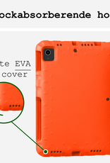 BASEY. Hoesje Geschikt voor iPad Air 6 (11 inch) Hoesje Kinder Hoes Shockproof Kinderhoes - Kindvriendelijk Hoesje Geschikt voor iPad Air 2024 (11 inch) Hoes Kids Case - Oranje