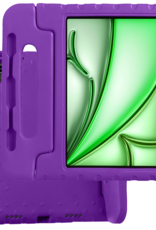 BASEY. Hoesje Geschikt voor iPad Air 6 (11 inch) Hoesje Kinder Hoes Shockproof Kinderhoes - Kindvriendelijk Hoesje Geschikt voor iPad Air 2024 (11 inch) Hoes Kids Case - Paars