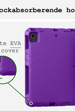 BASEY. Hoesje Geschikt voor iPad Air 6 (11 inch) Hoesje Kinder Hoes Shockproof Kinderhoes - Kindvriendelijk Hoesje Geschikt voor iPad Air 2024 (11 inch) Hoes Kids Case - Paars