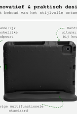 BASEY. Hoesje Geschikt voor iPad Air 6 (11 inch) Hoesje Kinder Hoes Shockproof Kinderhoes - Kindvriendelijk Hoesje Geschikt voor iPad Air 2024 (11 inch) Hoes Kids Case - Zwart