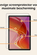 Nomfy Hoes Geschikt voor Lenovo Tab M11 Hoes Tri-fold Tablet Hoesje Case Met Screenprotector - Hoesje Geschikt voor Lenovo Tab M11 (11 inch) Hoesje Hardcover Bookcase - Rosé goud