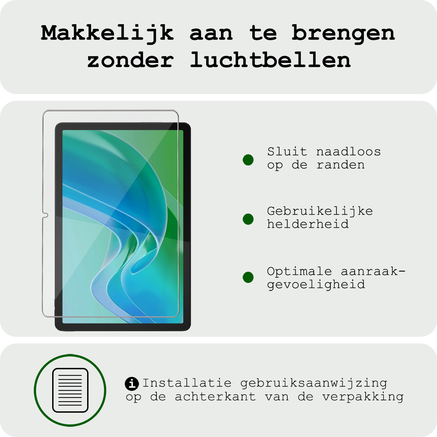 BASEY. Hoesje Geschikt voor Lenovo Tab M11 Hoes Case Tablet Hoesje Tri-fold Met Screenprotector - Hoes Geschikt voor Lenovo Tab M11 (11 inch) Hoesje Hard Cover Bookcase Hoes - Donkergroen