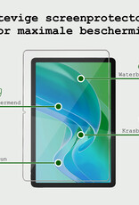 BASEY. Hoesje Geschikt voor Lenovo Tab M11 Hoes Case Tablet Hoesje Tri-fold Met Screenprotector - Hoes Geschikt voor Lenovo Tab M11 (11 inch) Hoesje Hard Cover Bookcase Hoes - Donkerblauw