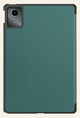 Nomfy Hoes Geschikt voor Lenovo Tab M11 Hoes Tri-fold Tablet Hoesje Case - Hoesje Geschikt voor Lenovo Tab M11 (11 inch) Hoesje Hardcover Bookcase - Donkergroen