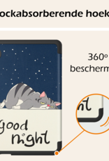 Nomfy Hoesje Geschikt voor Kobo Clara BW Hoes Book Case - Hoes Geschikt voor Kobo Clara BW Hoesje Book Cover - Kat