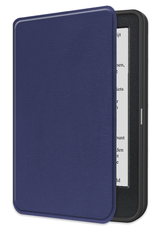 NoXx Hoes Geschikt voor Kobo Clara BW Hoesje Bookcase Cover Book Case Hoes Sleepcover - Donkerblauw