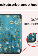 NoXx Hoes Geschikt voor Kobo Clara BW Hoesje Bookcase Cover Book Case Hoes Sleepcover - Bloesem