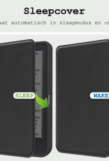 BASEY. Hoes Geschikt voor Kobo Clara BW Hoesje Bookcase Cover Hoes - Hoesje Geschikt voor Kobo Clara BW Hoes Cover Case - Zwart