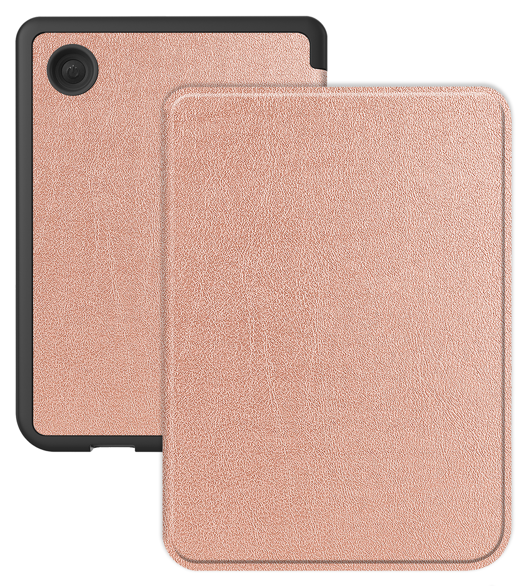 BASEY. Hoes Geschikt voor Kobo Clara BW Hoesje Bookcase Cover Hoes - Hoesje Geschikt voor Kobo Clara BW Hoes Cover Case - Rosé Goud