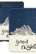 BASEY. Hoes Geschikt voor Kobo Clara BW Hoesje Bookcase Cover Hoes - Hoesje Geschikt voor Kobo Clara BW Hoes Cover Case - Kat