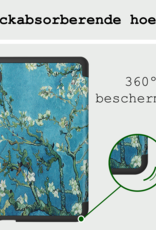 BASEY. Hoes Geschikt voor Kobo Clara Colour Hoesje Bookcase Cover Hoes - Hoesje Geschikt voor Kobo Clara Colour Hoes Cover Case - Bloesem