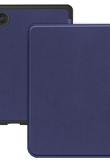 BASEY. Hoes Geschikt voor Kobo Clara Colour Hoesje Bookcase Cover Hoes - Hoesje Geschikt voor Kobo Clara Colour Hoes Cover Case - Donkerblauw