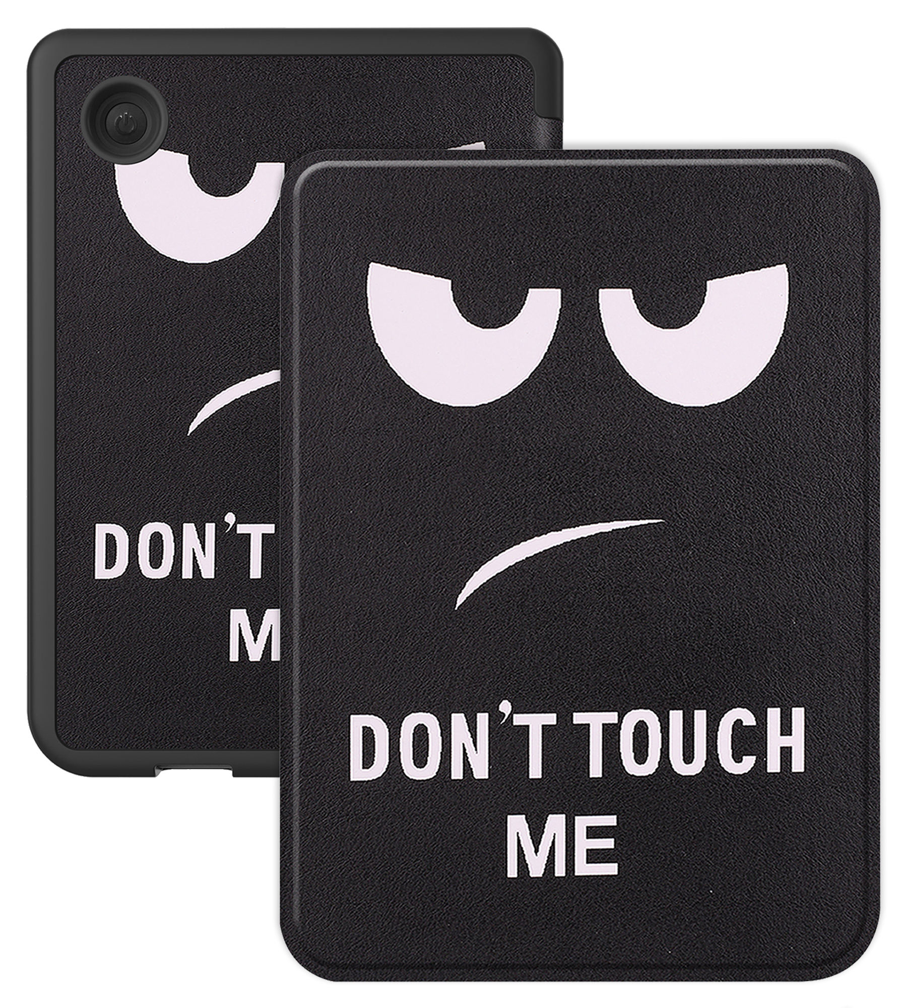 BASEY. Hoes Geschikt voor Kobo Clara Colour Hoesje Bookcase Cover Hoes - Hoesje Geschikt voor Kobo Clara Colour Hoes Cover Case - Don't Touch Me