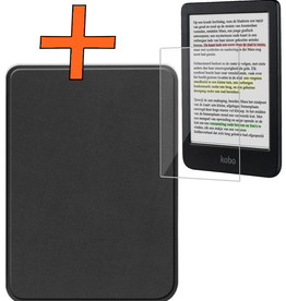 Nomfy Nomfy Kobo Clara Colour Hoesje Met Screenprotector - Zwart