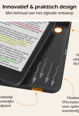 Nomfy Hoesje Geschikt voor Kobo Clara Colour Hoes Book Case - Hoes Geschikt voor Kobo Clara Colour Hoesje Book Cover Met Screenprotector - Grijs