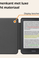 Nomfy Hoesje Geschikt voor Kobo Clara Colour Hoes Book Case - Hoes Geschikt voor Kobo Clara Colour Hoesje Book Cover Met Screenprotector - Grijs