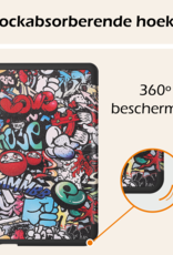 Nomfy Hoesje Geschikt voor Kobo Clara Colour Hoes Book Case - Hoes Geschikt voor Kobo Clara Colour Hoesje Book Cover Met Screenprotector - Graffity
