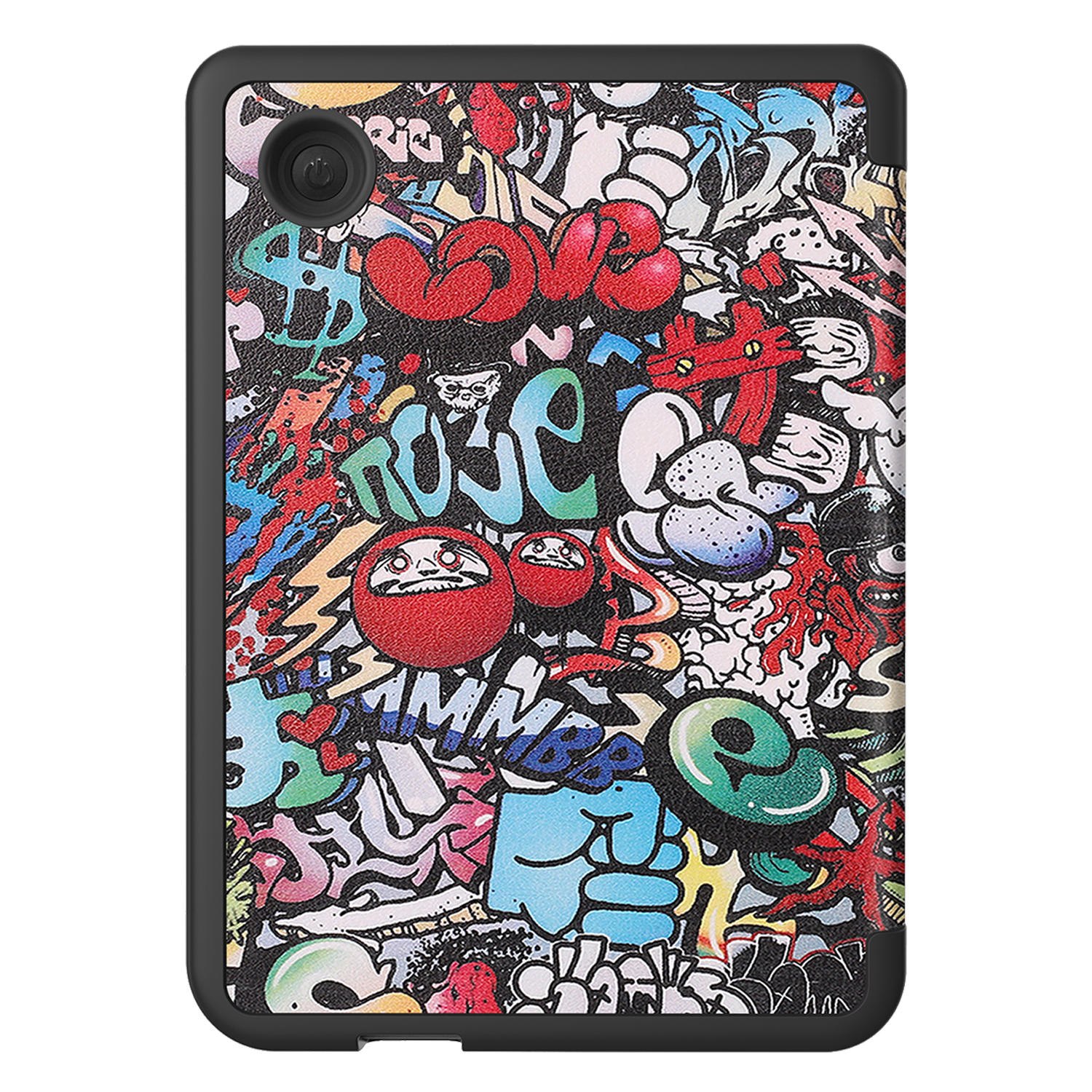 Nomfy Hoesje Geschikt voor Kobo Clara Colour Hoes Book Case - Hoes Geschikt voor Kobo Clara Colour Hoesje Book Cover Met Screenprotector - Graffity