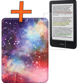 Nomfy Nomfy Kobo Clara Colour Hoesje Met Screenprotector - Galaxy