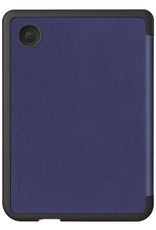 Nomfy Hoesje Geschikt voor Kobo Clara Colour Hoes Book Case - Hoes Geschikt voor Kobo Clara Colour Hoesje Book Cover Met Screenprotector - Donkerblauw