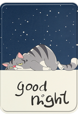 Nomfy Hoesje Geschikt voor Kobo Clara Colour Hoes Book Case - Hoes Geschikt voor Kobo Clara Colour Hoesje Book Cover - Kat