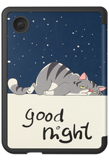 Nomfy Hoesje Geschikt voor Kobo Clara Colour Hoes Book Case - Hoes Geschikt voor Kobo Clara Colour Hoesje Book Cover - Kat