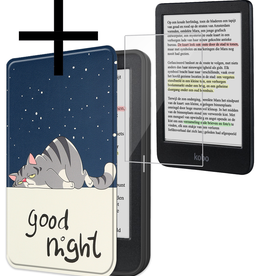 NoXx NoXx Kobo Clara Colour Hoesje Met Screenprotector - Kat